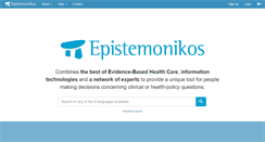 Desktop Screenshot of epistemonikos.org